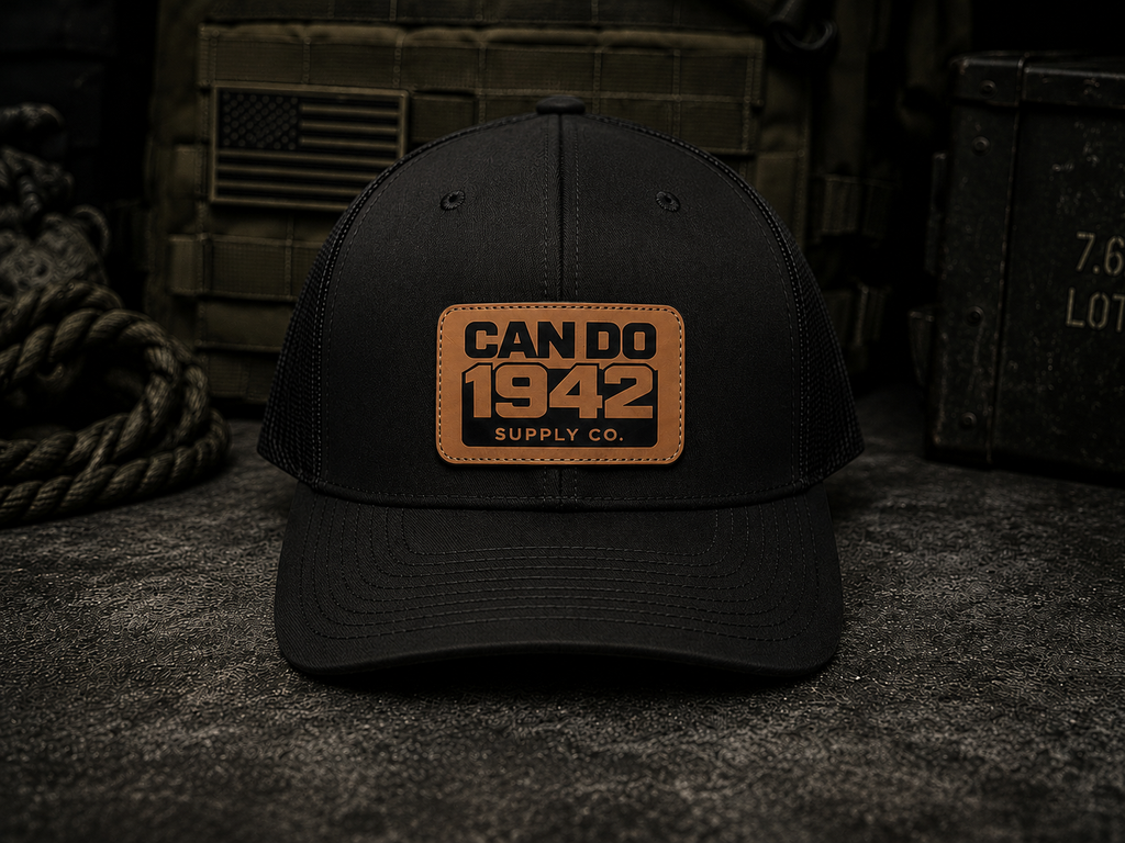 Black Trucker Hat for Everyday Wear | Veteran-Owned Can Do Supply Co.